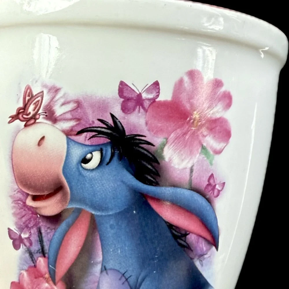 Disney Eeyore Collectible Mug butterflies & flowers  Holiday Gift Easter Spring - Picture 3 of 3